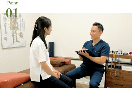 丁寧なカウンセリング